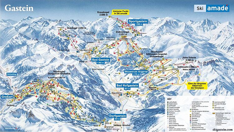 Current trail map Dorfgastein